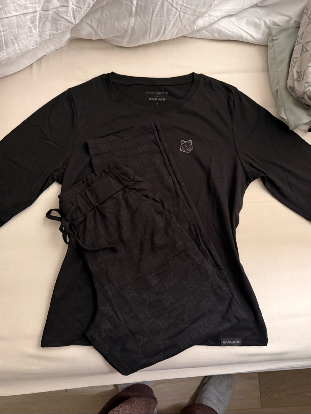 MAISON KITSUNÉ X EVA Air pajama set from Royal Laurel Class